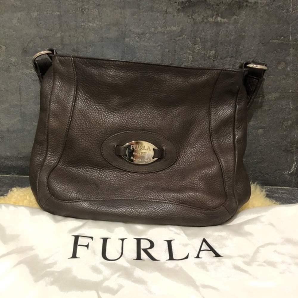 Furla brown shoulder bag.